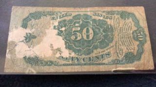 1875 United States 50c Fifty Cent Fractional Currency Note 2