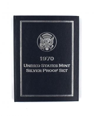 1970 United States 40 Silver Proof Set Box Us Collectible Coin
