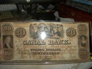 19th Century Bond Note From Canal Bank Of Orleans