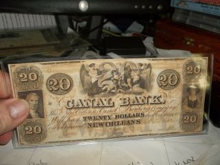 19th century Bond note from Canal Bank of Orleans 3