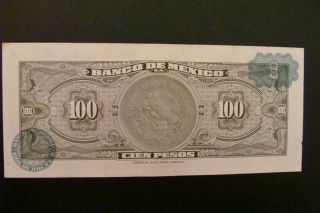 Mexico 100 Peso 1967 Crisp AU/UNC 2