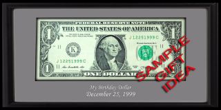 $1 UNIQUE SERIAL NUMBER BIRTHDAY DATE DOLLAR BILL ANNIVERSARY March 6 1967 4