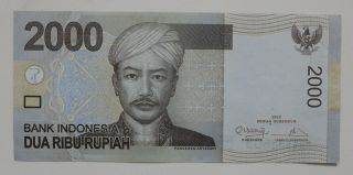 Indonesia Banknote 2,  000 Idr (dua Ribu Rupiah) 2009 Series