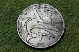1997 - Token - Medal - Maui No Ka Oi - The Valley Isle - One Maui Trade Dollar