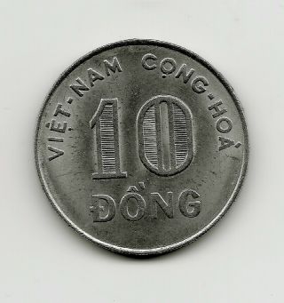 World Coins - South Vietnam 10 Dong 1968 Coin Km 8a
