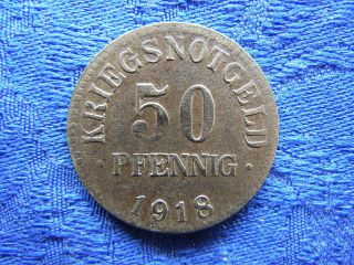 Germany Notgeld Braunschwieg 50 Pfennig 1918 Iron