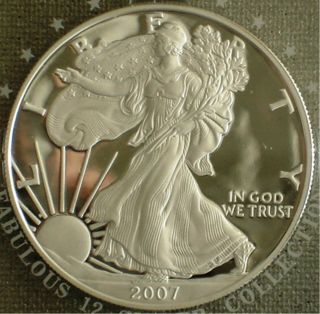 Usa 1$ Silver Proof 2007 American Eagle / Walking Liberty -