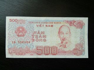 $500 X2 Vietnamese Dong $1000 Vietnam Banknote Currency Vnd Unc Sequential