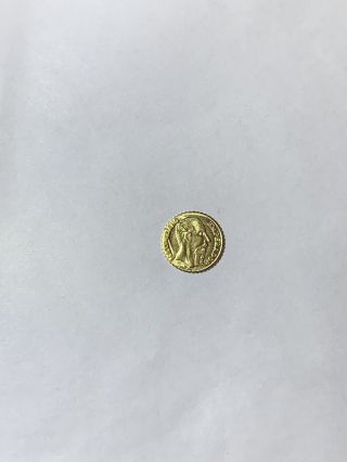 1865 Maximiliano Emperador - Mini Mexican Gold Coin