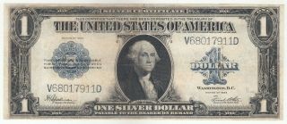 United States One Silver Dollar 1923 Series Large Size Banknote P342 In Vf