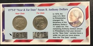 1979 - P “near & Far Date” Susan B.  Anthony Dollars