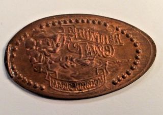 Disney Frontier Land Magic Kingdom Copper Elongated Penny Pressed Smashed