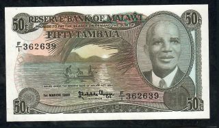 50 Tambala From Malawi 1964 Unc