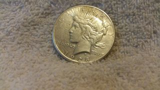 1928 - S San Francisco Silver Peace Dollar Vf