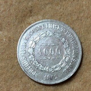 Brazil 1856 & 1862 1000 Reis & 1860 500 Reis 4