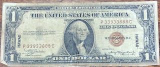 Series Of 1935 A $1 Silver Certificate Hawaii
