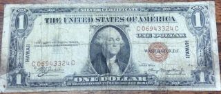 Series Of 1935 A $1 Hawaii Silver Certificate