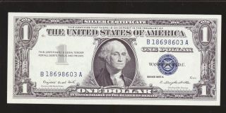 1957 - A $1 Silver Certificates 2 Consecutive Uncirculated