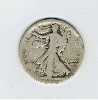 1917 S Walking Liberty Silver Half Dollar 90 Silver