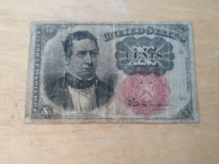 1874 10 Cent 5th Issue Fractional Currency Note Us Paper Money Bcs