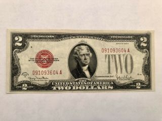 1928 G $2 Jefferson United States Note