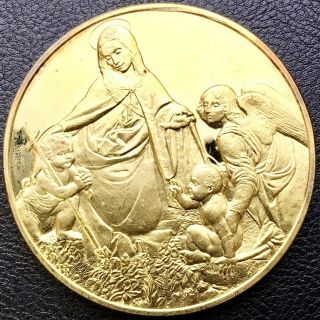 Genius Of Leonardo Da Vinci Virgin Of The Rocks 67 Gram Silver Art Coin (1129)