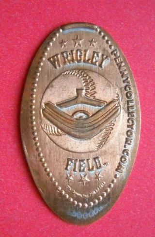 Wrigley Field Elongated Penny Chicago Il Usa Cent Cubs Baseball Souvenir Coin
