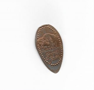 Grants Farm Buffalo Elongated Penny One Cent Coin Token