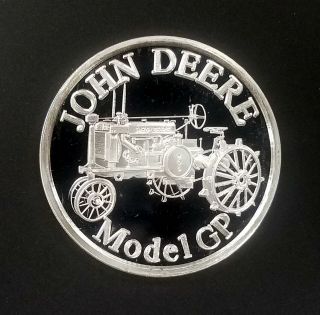 John Deere Model Gp Tractor,  One Troy Ounce.  999 Fine Silver Round
