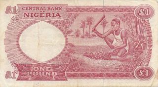 Central Bank of Nigeria Nigeria 1 Pound ND 2
