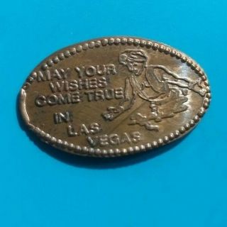 May Your Wishes Come True Las Vegas Stratosphere Elongated Copper Penny Retired