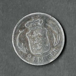 1876 Denmark 2 Kroner 2