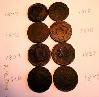 8 Large Cents Found With Metal Detector At Colonial Site