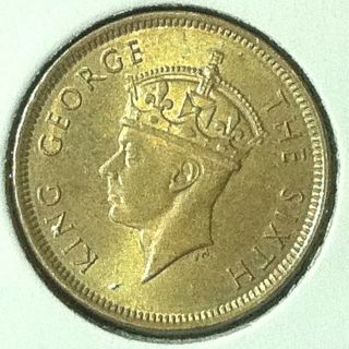 Hong Kong 10 Cents 1948 Ch Bu Km 25
