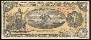 Mexico M3968c¦mi - Ver - 16 (s - 1099) Gobiernoprovisional Demex,  Ver $1 1914 Vf - Error