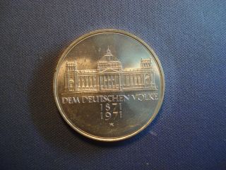 1951 G Germany - 5 Deutsche Mark - 100 Jahre Deutsches Reich - Silver Coin - 4607