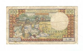 Madagascar - 100 Francs 1966