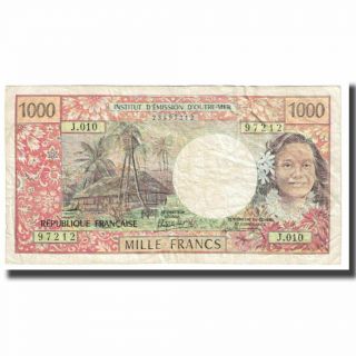 [ 612390] Banknote,  Tahiti,  1000 Francs,  Km:27d,  Vf (20 - 25)