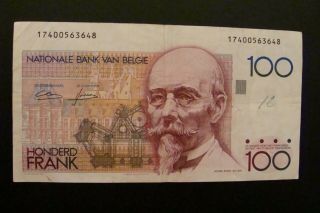 Belgium 100 Francs 1982 Crisp