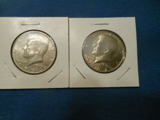 1982 P & D Kennedy Half Dollars From Bu Rolls Coins Tuff Date