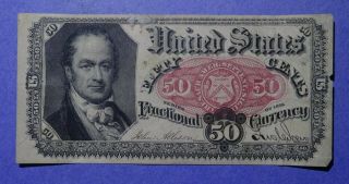 50 Cent Fractional Currency Fifth Issue F - 1381 Fine
