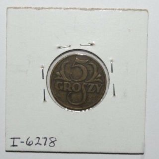 1923,  5 Groszy Poland High Value Coin 2