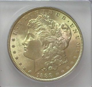 1888 Morgan Silver Dollar Icg Ms65 Valued At $175