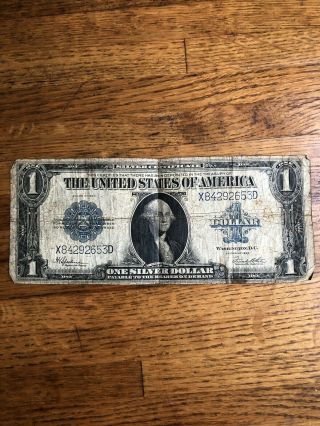 1923 Large Size $1 Silver Certificate - Horse Blanket