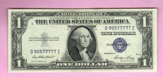 $1 1935e Crisp Cu One Dollar Blue Seal Us Silver Certificate Note Bill Currency