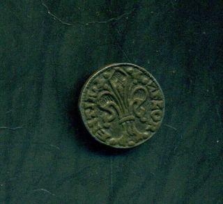 Medieval 1500 ' s Italy Florence Florin d ' Or John the Baptist Mock Coin 2