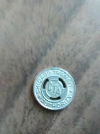 Chicago Transit Authority CTA Surface System Silver Transfer Token 2