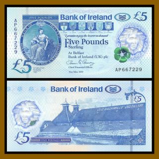 North Ireland 5 Pounds,  2017 (2019) P - Bank Of Ireland Polymer Unc