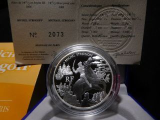 N84 France 2006 Monnaie De Paris Silver €1.  5 Michael Strogoff Proof W/ Box &