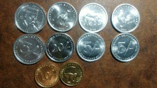 Somaliland: 6 - Piece Uncirculated Coin Set - - 1 To 20 Shillings